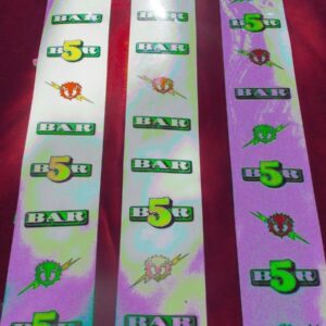 Bally Slot Machine Reel Strip Set – BAR / 5 / Lion Head – 3 Reels