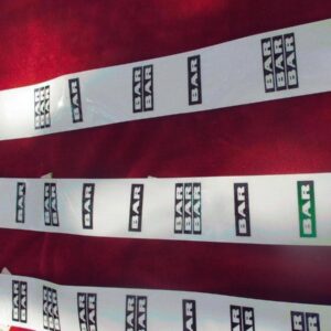Bally Slot Machine Reel Strip Set – Single, Double & Triple BAR – 3 Reels