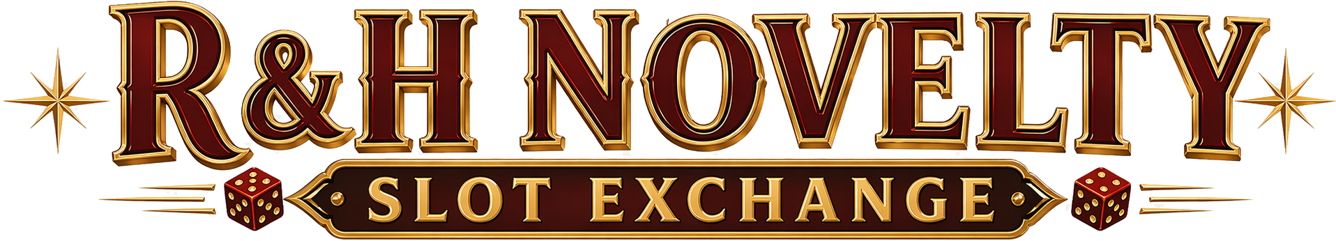 logo for R & H Novelty Slot Exchange